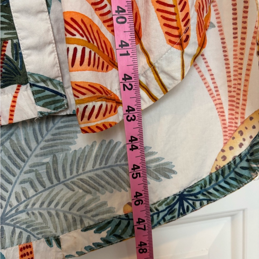 Anthropologie Maeve Lillian Cap-sleeve Jungle Leopard Midi Shirt Dress - Picture 6 of 10